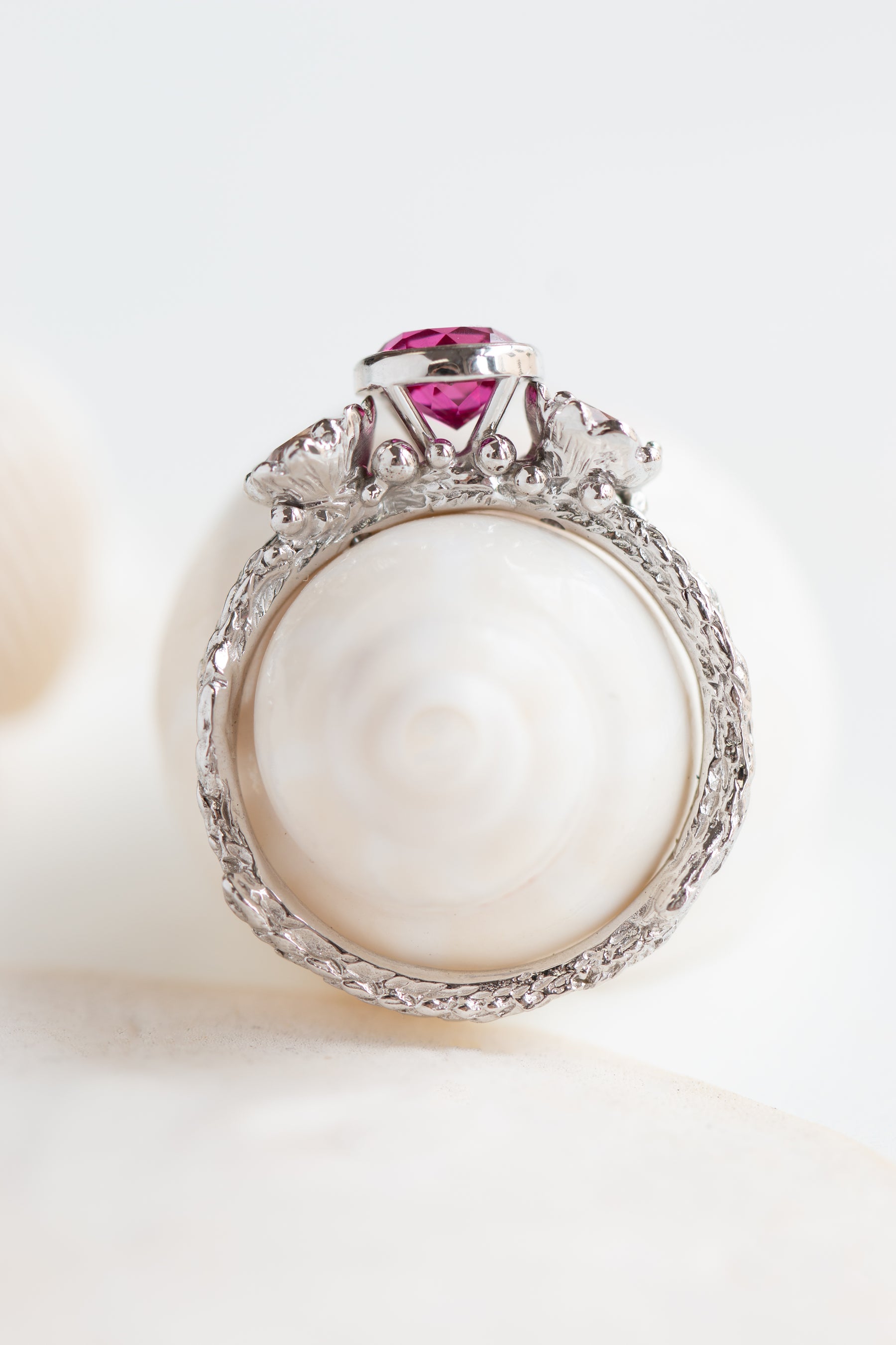 Custom Design ~ Pink Sapphire Engagement Ring