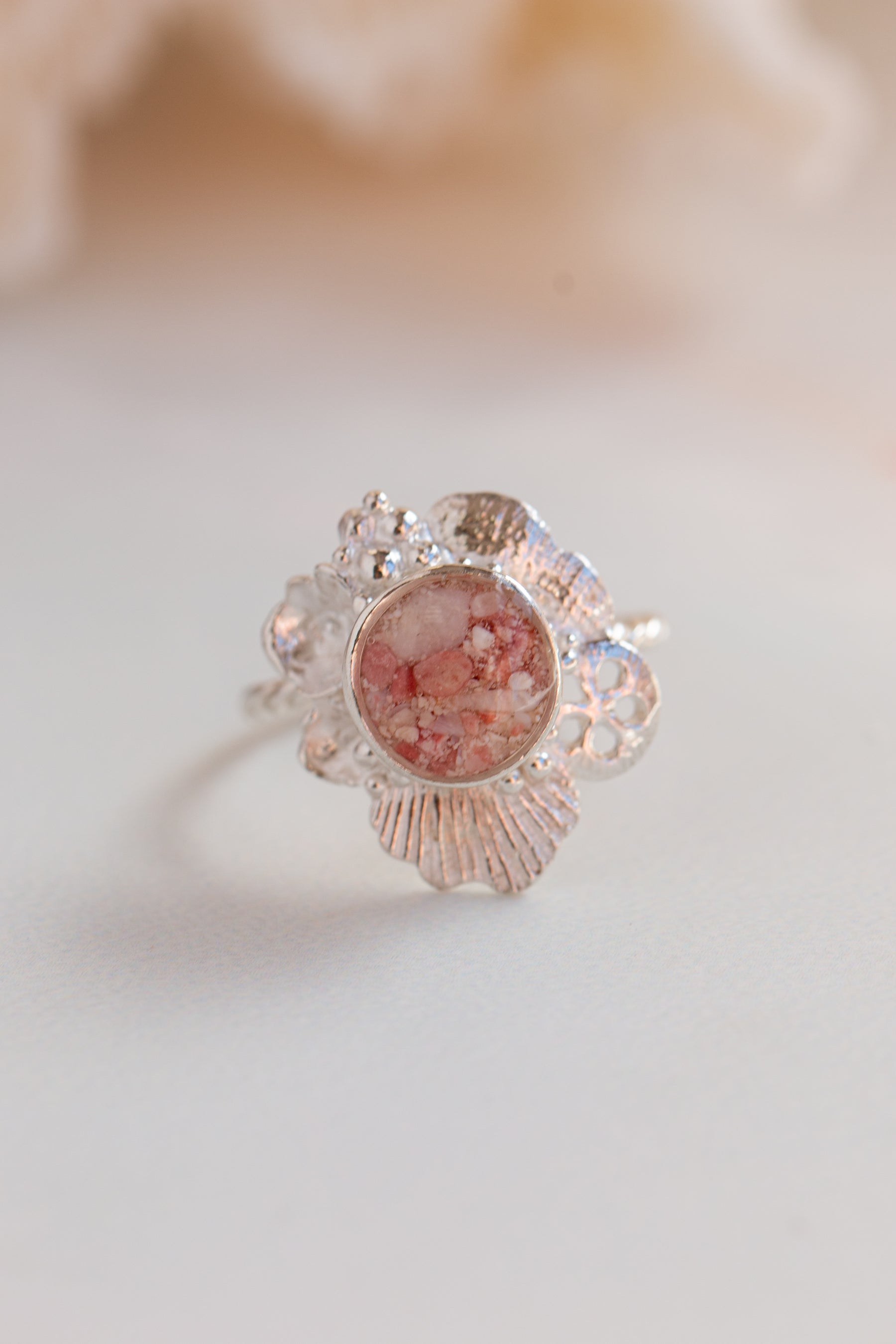 Custom Design ~ Pink Sand Tidepool Ring