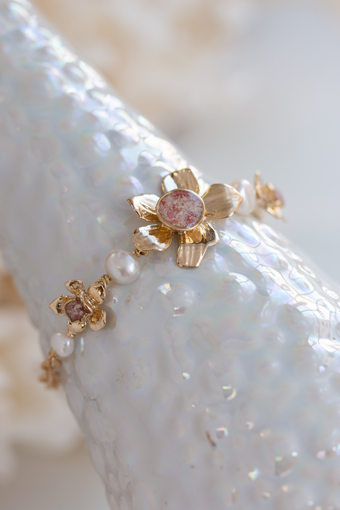 Flower Pearl Bracelet