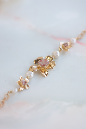 Flower Pearl Bracelet