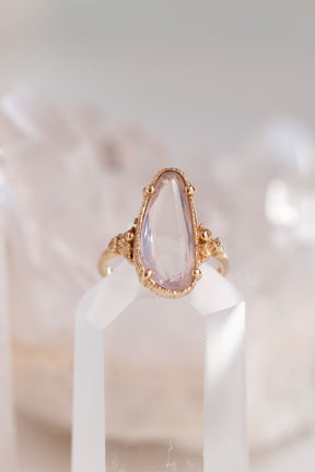 Custom Design ~ Rose Quartz Barnacle Accent Ring