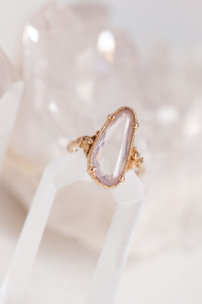 Custom Design ~ Rose Quartz Barnacle Accent Ring