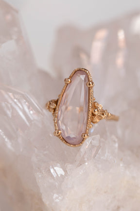 Custom Design ~ Rose Quartz Barnacle Accent Ring